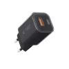 TECH-PROTECT NCM33 caricabatterie da rete 2 porte PD 33W / QC3.0 nero