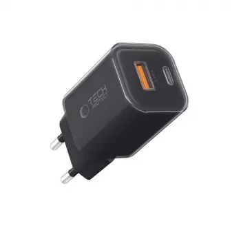 TECH-PROTECT NCM33 caricabatterie da rete 2 porte PD 33W / QC3.0 nero