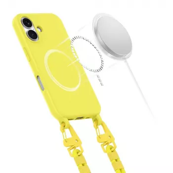 Tech-Protect Magnecklace MagSafe iPhone 16 giallo