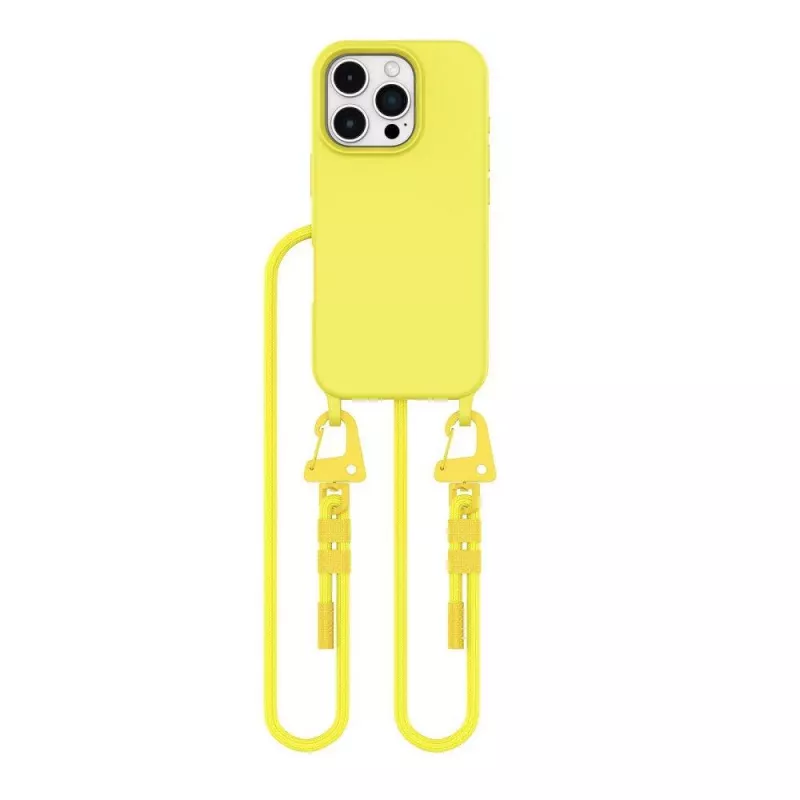 Tech-Protect Magnecklace MagSafe cover per iPhone 16 Pro Max, giallo