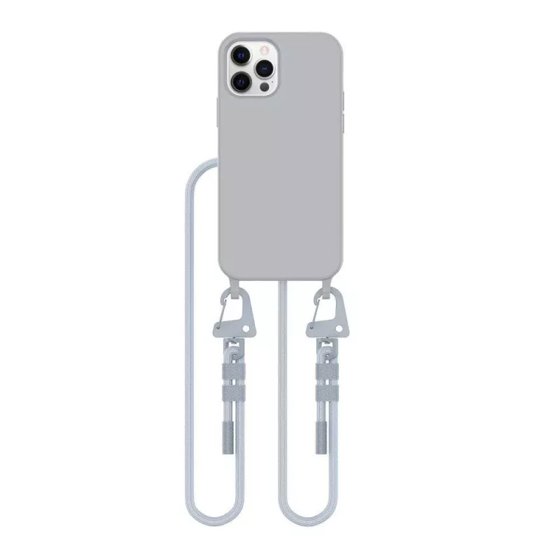 Tech-Protect Magnecklace MagSafe cover per iPhone 12 / 12 Pro - grigio