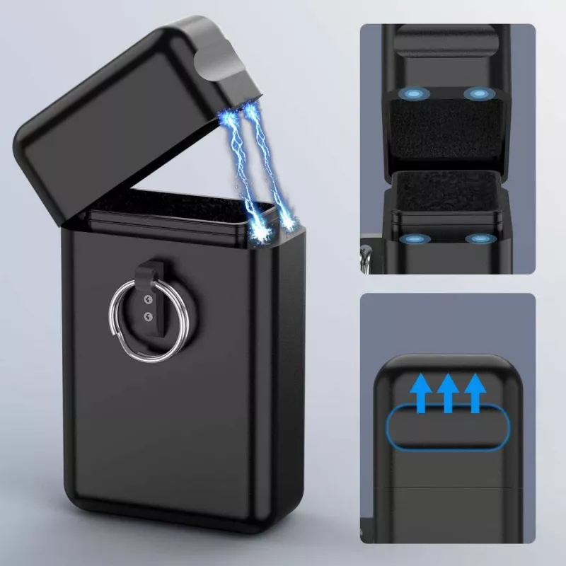 TECH-PROTECT KLR200 custodia in metallo keyless con blocco segnale RFID nero
