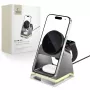 Tech-Protect QI15W-A43 stazione di ricarica wireless MagSafe 3IN1 nera