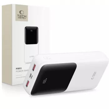 TECH-PROTECT PB02 power bank 20000mAh 22,5W bianco