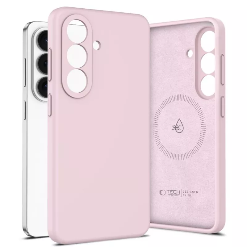 Tech-Protect Silicone MagSafe cover per Samsung Galaxy S26 - rosa perla