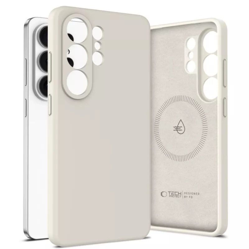 Tech-Protect Silicone MagSafe cover per Samsung Galaxy S26 Ultra - Cosmic Latte