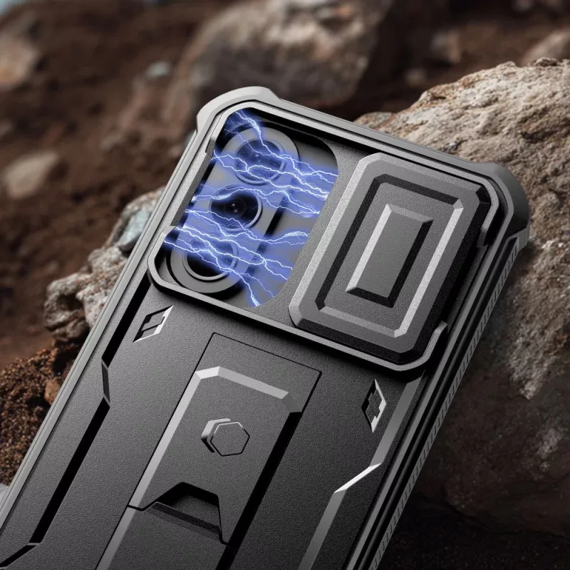 TECH-PROTECT KEVLAR CAM+ 2-SET Galaxy A57 5G Nero Custodia Protettiva