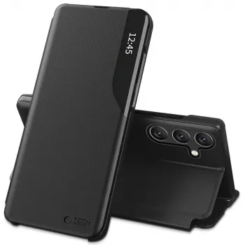 Tech-Protect Smart View Custodia per Samsung Galaxy A57 5G, Nero