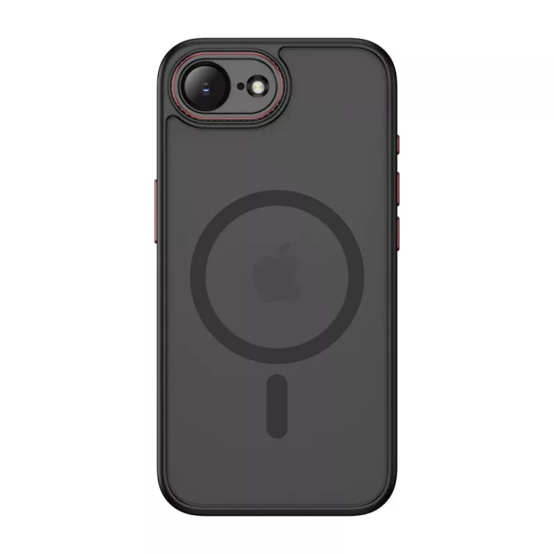 Tech-Protect Magcam MagSafe iPhone 16E / 17E Nero Opaco/Rosso