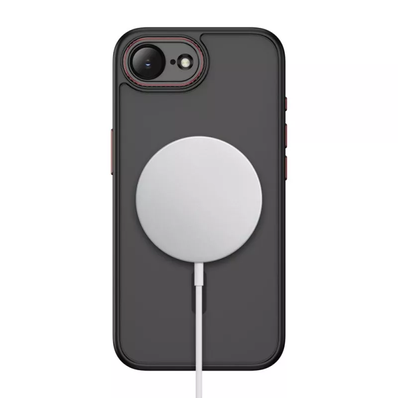 Tech-Protect Magcam MagSafe iPhone 16E / 17E Nero Opaco/Rosso