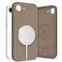 Tech-Protect Silicone Custodia MagSafe per Apple iPhone 16E / 17E - Marrone Cioccolato