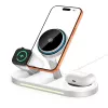 TECH-PROTECT A51 ARCTICBOOST Ricarica Wireless Magnetica MagSafe 3 in 1 25W Qi2.2 Bianco