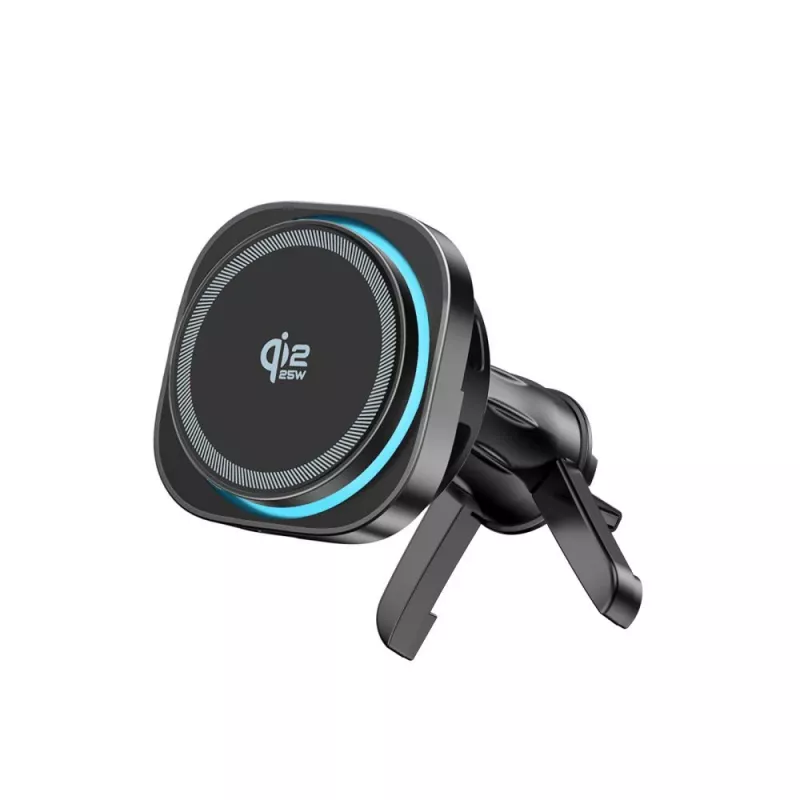 TECH-PROTECT V20 ARCTICBOOST Supporto Auto Magnetico MagSafe per Cruscotto e Bocchetta con Ricarica Wireless 25W Qi2.2 Nero