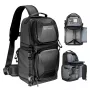 K&F Concept Sling Camera Bag 10L Crossbody DSLR Camera Bag nero KF13.176