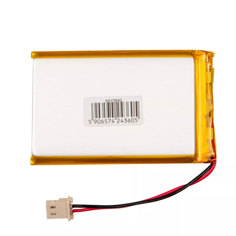 Akyga AKY0640 LP674261 batteria Li-Po 3,7 V 2000 mAh, PCM, Molex 5264 2 poli, 50 mm