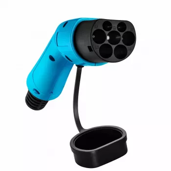 Akyga AK-SC-E16 Connettore di ricarica EV Tipo 2, trifase, 32 A, blu