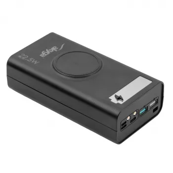 Akyga AK-BC-05 Case per power bank 37000 mAh, 12x 18650, 22,5W, Qi, USB-C, 2x USB-A, Lightning