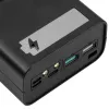 Akyga AK-BC-05 Case per power bank 37000 mAh, 12x 18650, 22,5W, Qi, USB-C, 2x USB-A, Lightning
