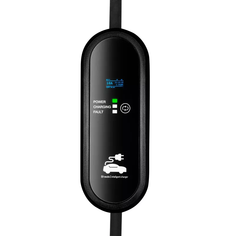 Akyga AK-EC-23 Caricabatterie per auto elettriche GB/T LCD monofase 16A 3,8kW 5m