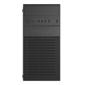 Akyga AK19BK case per PC micro-tower, Micro-ATX / Mini-ITX, USB-C + USB 3.0 + 2x USB 2.0, senza alimentatore, nero