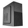 Akyga AK19BK case per PC micro-tower, Micro-ATX / Mini-ITX, USB-C + USB 3.0 + 2x USB 2.0, senza alimentatore, nero