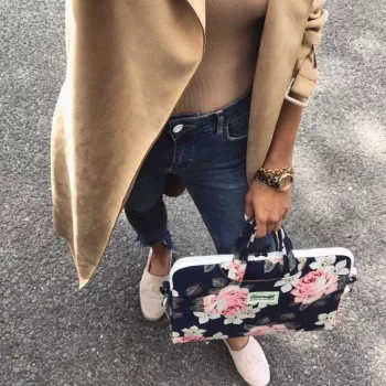 Canvaslife 15-16 Navy Rose custodia sleeve per laptop