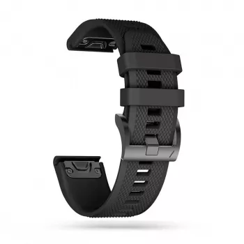 TECH-PROTECT SMOOTH GARMIN FENIX 5 / 6 / 6 PRO / 7 nero