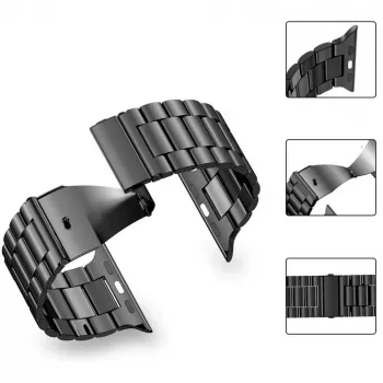 Tech-Protect bracciale in acciaio inox per Apple Watch 4/5/6/7/8/9/SE/Ultra 1/2 (42/44/45/49mm) nero