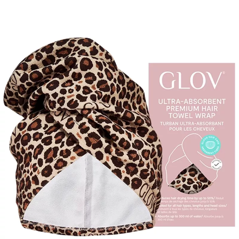 GLOV Ultra-Absorbent Turbante asciugacapelli ivory