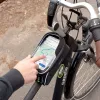 Vayox VA0450 borsa da telaio per bici con due tasche e vano per smartphone, nero