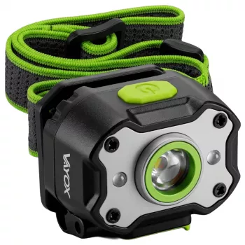VAYOX VA0452 lampada frontale ricaricabile 650lm 2000mAh IPX4 lampada frontale LED con sensore di movimento
