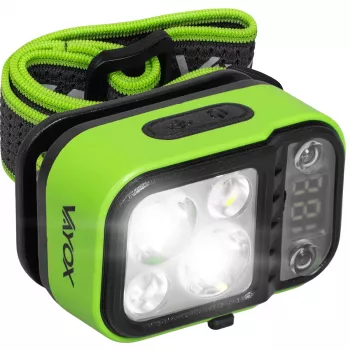 VAYOX VA0454 lampada frontale LED ricaricabile 220 lumen 800mAh IPX4 bianco caldo, bianco neutro, rosso