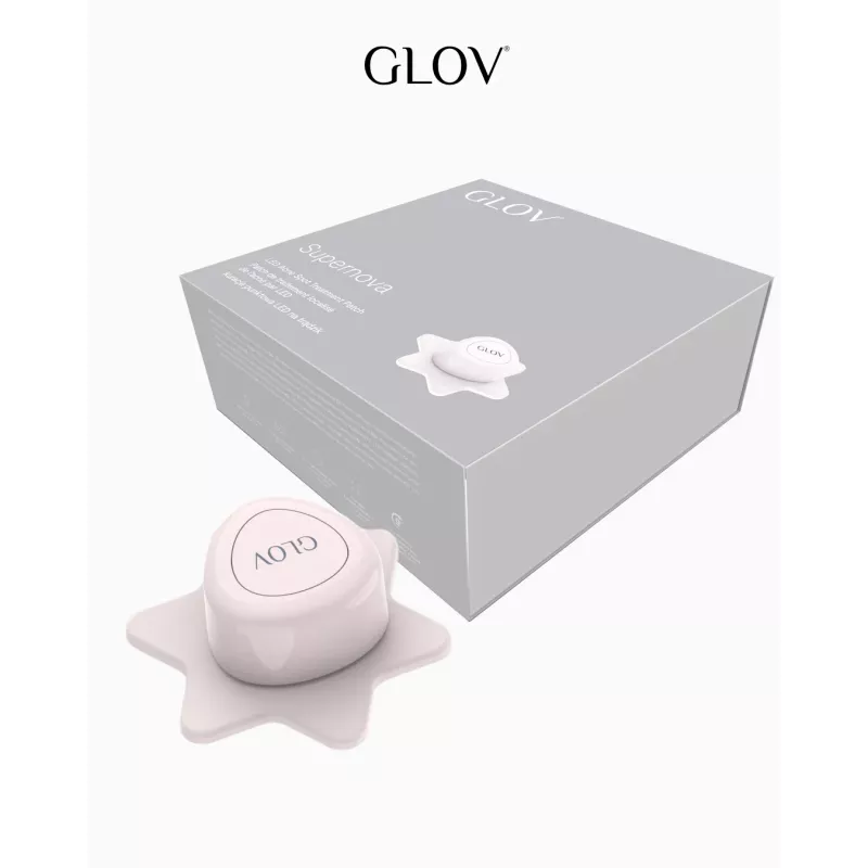 GLOV Supernova LED Spot Care Patch - trattamento mirato dell'acne con terapia a luce rossa e blu
