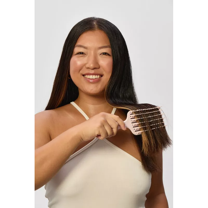 GLOV Zen Flow spazzola per capelli districante Paddle Brush per capelli bagnati e asciutti - nero
