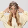 GLOV cuffia da notte in satin a doppio strato fantasia leopardo