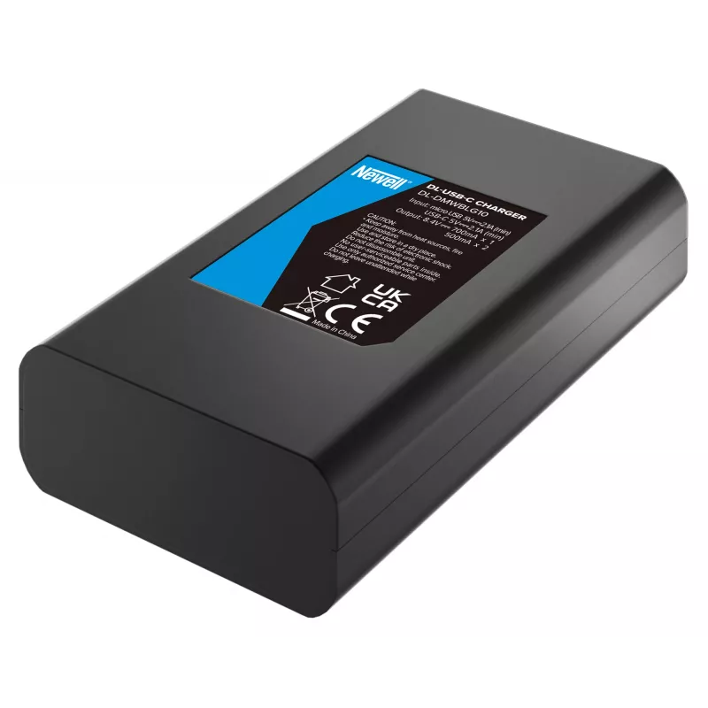 Newell caricabatterie dual-channel DL-USB-C per batterie DMW-BLG10 per Panasonic