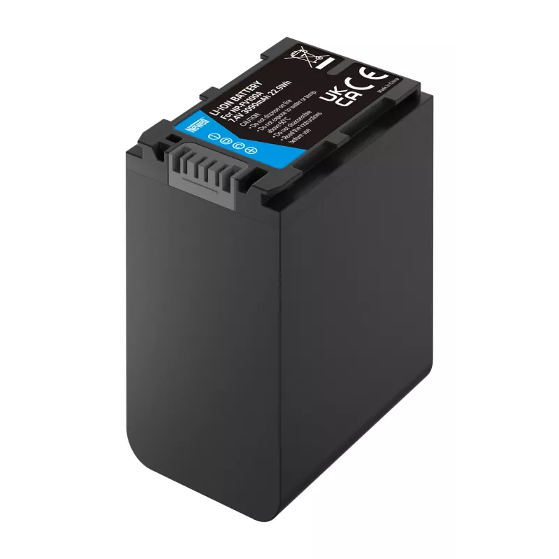 Newell batteria ricaricabile sostitutiva per Sony NP-FV100A, 3900mAh, 7,2V, Li-Ion, nero