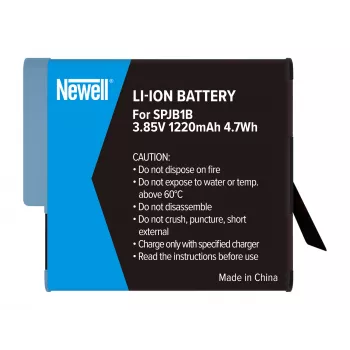 Newell batteria ricaricabile di ricambio SPJB1B per GoPro Hero 8 Black, 1220mAh, 3,85V, Li-Ion