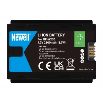 Newell Plus batteria NP-W235 sostitutiva per Fujifilm