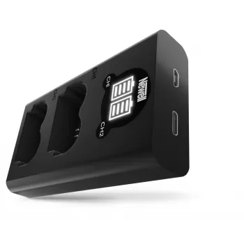 Newell caricabatterie dual-channel DL-USB-C per batterie Fujifilm NP-W235