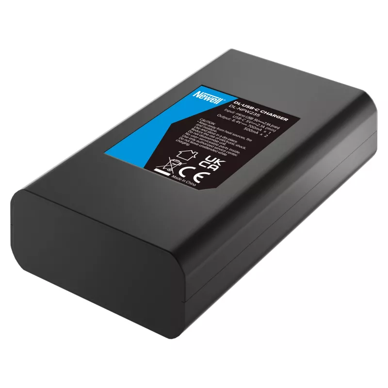 Newell caricabatterie dual-channel DL-USB-C per batterie Fujifilm NP-W235