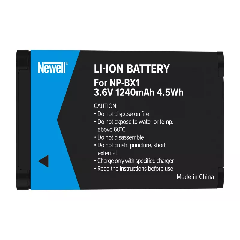 Newell batteria ricaricabile sostitutiva per Sony NP-BX1, 1000mAh, Li-Ion, nero