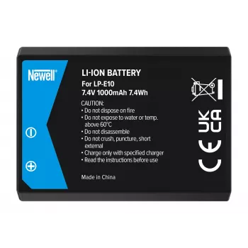 Newell batteria ricaricabile sostitutiva per Canon LP-E10