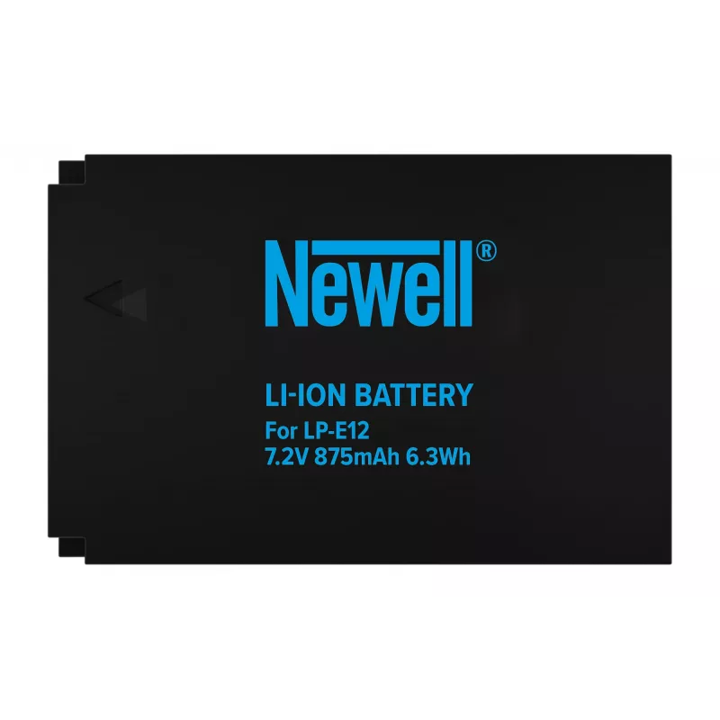 Newell batteria ricaricabile sostitutiva per Canon LP-E12, 875mAh, 7,2V Li-Ion