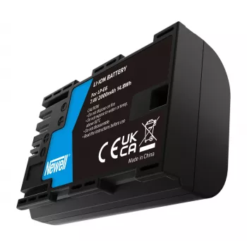 Newell batteria ricaricabile sostitutiva per Canon LP-E6, 2000mAh, 7,4V Li-Ion