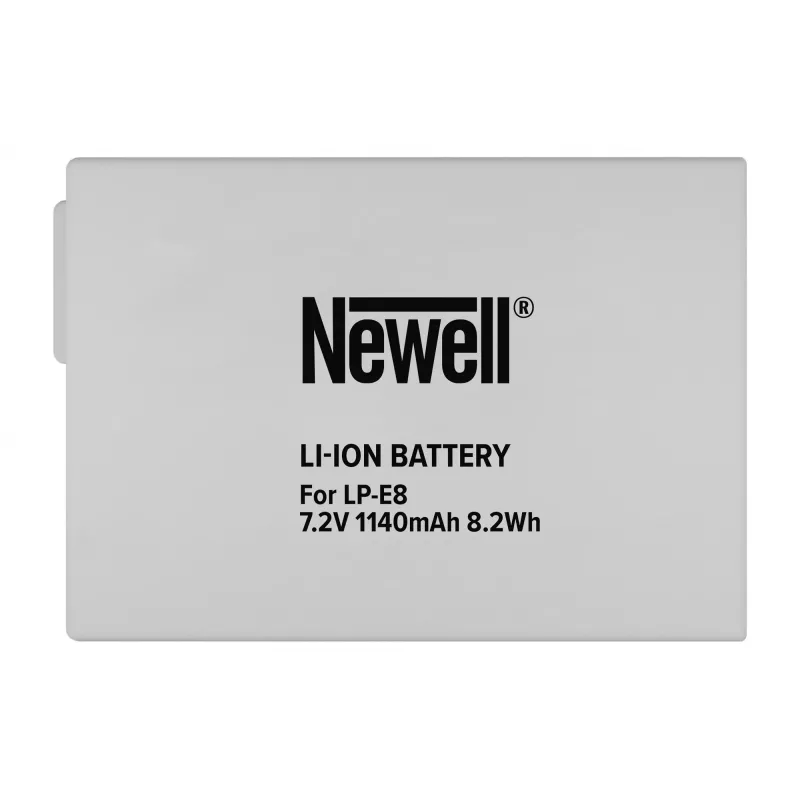 Newell batteria ricaricabile sostitutiva per Canon LP-E8 (1120mAh, 7,4V, Li-Ion)