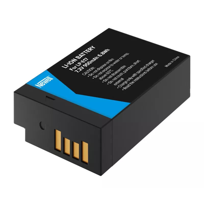 Newell batteria ricaricabile sostitutiva per Canon LP-E17, 1040mAh, 7,2V Li-Ion