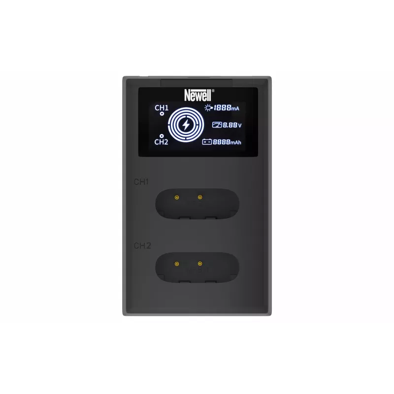 Newell caricabatterie FDL-USB-C a doppio canale per batterie Sony NP-BX1