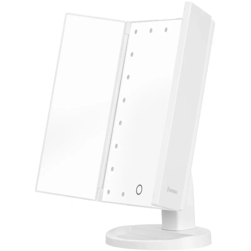 Humanas HS-ML04 Specchio da trucco LED con illuminazione - bianco