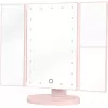 Humanas HS-ML04 Specchio da trucco LED con illuminazione - rosa